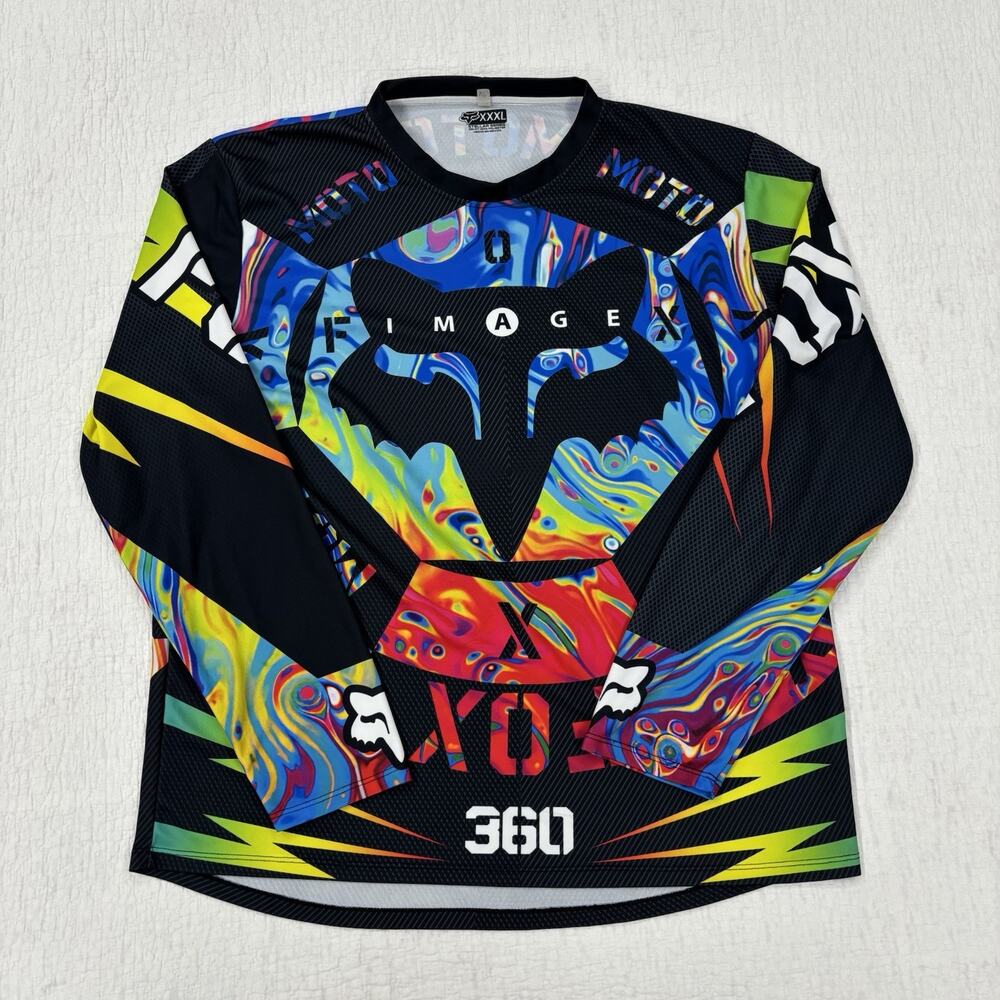 Fox Cosmo Long Sleeve Motocross Jersey Men’s Size XXXL Stelar Series Dri-Fit